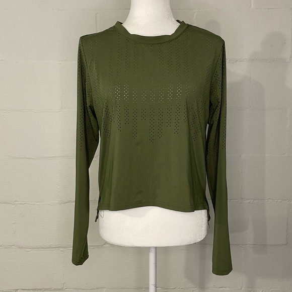 ZYIA Tops - ZYIA Olive Performance Long Sleeve Top